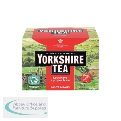 Yorkshire Tea String and Tag Tea Bags (Pack of 100) 1342