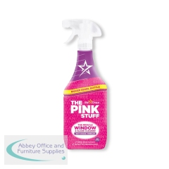 The Pink Stuff Window Cleaner with Rose Vinegar 850ml (Pack of 12) 473223