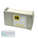 Compatible HP Inkjet 80 C4848A Yellow 350ml *7-10 day lead*