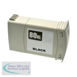 Compatible HP Inkjet 80 C4871A Black 350ml *7-10 day lead*
