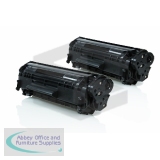 Compatible HP Q2612A / Canon FX10 Dual Pack 2000 Page Yield