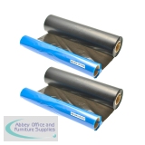 Compatible Sharp Thermal Ribbon UX-15CR Black 940 Page Yield *7-10 day lead*