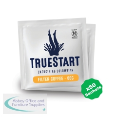 Truestart Energising Colombian Filter Coffee Sachets 60gx50 (Pack of 50) OCFEC60G50