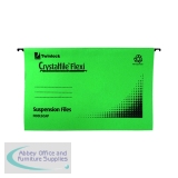Rexel Crystalfile Flexi Standard Suspension Files Foolscap Green (Pack of 50) 3000040