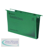 Rexel Crystalfile Classic Suspension File A4 Green (Pack of 50) 70621