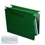 Rexel Crystalfile Classic 15mm Lateral File 150 Sheet Green (50 Pack) 70670