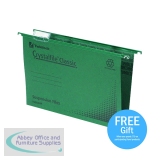 Rexel Crystalfile Classic Suspension File 50mm Green (Pack of 50) 71750