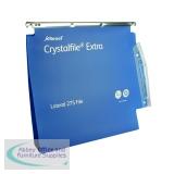 Rexel Crystalfile Extra 50mm Lateral File 500 Sheet Blue (25 Pack) 71765