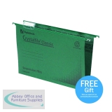Rexel Crystalfile Classic Suspension File 30mm Green (Pack of 50) 78041