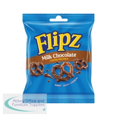 Flipz Milk Chocolate Pretzels Handypack Pouch 39g (Pack of 10) 45985