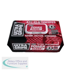 UltraGrime Pro Power Clean Plastic Free Wipes XXL (Pack of 70) 5921