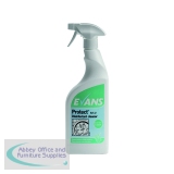 Evans Protect Ready-to-Use Disinfectant 750ml (Pack of 6) A147AEV