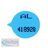 GoSecure Security Seals Numbered Round Blue (500 Pack) S3B