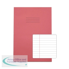 Rhino Exercise Book 80 Page A4 8mm Ruled Pink Contract (Pack of 50) VEXV668-115-8
