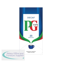PG Tips Decaf Envelope Teabags (Pack of 25) 802466