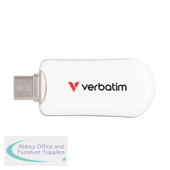 Verbatim Plectra USB-C Flash Drive 64GB White 30228