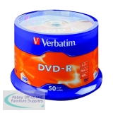 Verbatim 4.7GB 16x Speed Spindle DVD-R (50 Pack) 43548