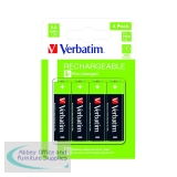 Verbatim AA Rechargeable Batteries (Pack of 4) 49517