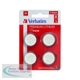 Verbatim CR2430 3V Premium Lithium Battery (Pack of 4) 49534