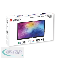Verbatim PMT-14 Portable Touchscreen Monitor 14 Inch FHD 1080P 49591
