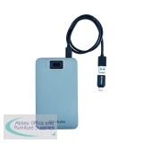 Verbatim Executive Fingerprint Secure Hard Drive USB 3.2 Gen 1 USB-C 1TB Grey 53652