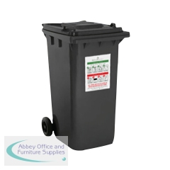 240L Lockable Wheeled Bin/Hopper Stores up to 6 Sacks