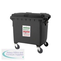 660L Lockable Wheeled Bin/Hopper Stores up to 18 Sacks