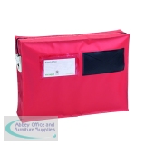 Versapak Mail Pouch with Gussett 355x250x75mm Small Red ZG1_T2SEAL