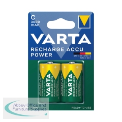 Varta C Rechargeable Accu Battery NiMH 3000 mAh (Pack of 2) 56714101412