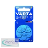 Varta Hearing Aid Batteries 675 (Pack of 6) 24600101416