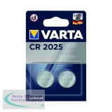 Varta CR2025 Lithium Coin Cell Battery (2 Pack) 06025101402