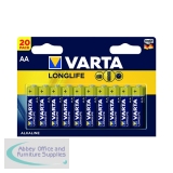 Varta Longlife AA Battery (20 Pack) 04106101420