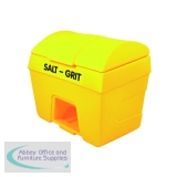 Winter Salt and Grit Bin with Hopper Feed 400 Litre Yellow 317071
