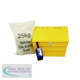 50 Litre Lockable Grit Bin and 25kg Salt Kit 389116
