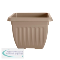 Whitefurze 40cm Athens Square Planter Taupe G07S40TP