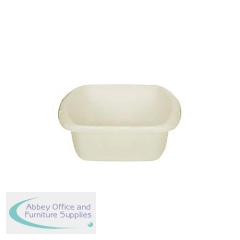 Whitefurze Plastic Washing Bowl Cream Large H05078