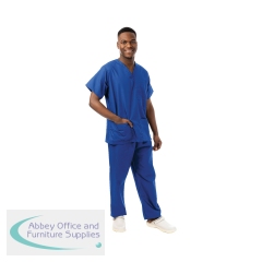 434NPH Unisex Smart Scrub Top Royal Blue Size 3XL 434NPH/ROYA/3XL