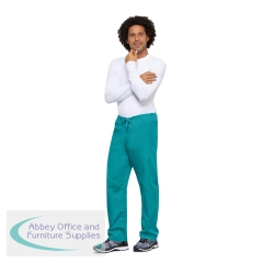 Cherokee Unisex Drawstring Scrub Trousers Short Teal Blue S CH4100S/TEAL/S