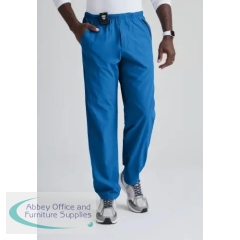 Barco One Amplify Straight Leg Scrub Trousers Short Royal Blue L BA0217S/ROYA/L