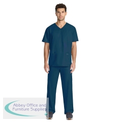 Cherokee Originals Ultra Unisex V-Neck Scrub Top Caribbean Blue S CKE00014A/CARI/S
