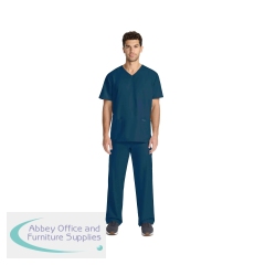 Cherokee Originals Ultra Unisex V-Neck Scrub Top Caribbean Blue XL CKE00014ACARIXL