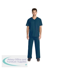 Cherokee Originals Ultra Unisex V-Neck Scrub Top Caribbean Blue XS CKE00014ACARIXS
