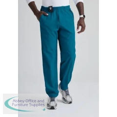Barco One Amplify Straight Leg Scrub Trousers Short Bahama Blue 2XL BA0217S/BAHA/2XL
