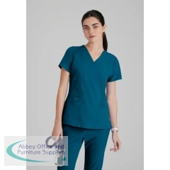 Barco One Pulse Scrub Top Bahama Blue 2XS BA5106/BAHA/XXS