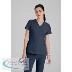 Barco One Pulse Scrub Top Steel 2XS BA5106/STEE/XXS