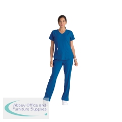 Skechers SK101 Breeze Female Scrub Top Royal Blue Size M SK101/ROYA/M