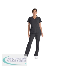 Skechers SK101 Breeze Female Scrub Top Pewter Size XXS SK101/PEWT/XXS