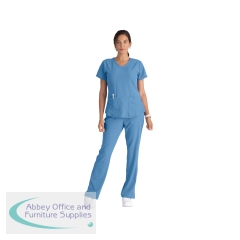 Skechers SK101 Breeze Female Scrub Top Ceil Size M SK101/CEIL/M