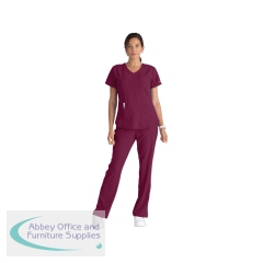 Skechers SK101 Breeze Female Scrub Top Wine Size 5XL SK101/WINE/5XL