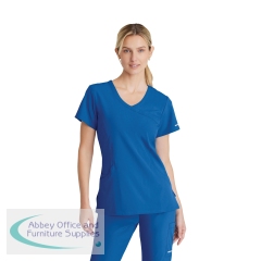 Skechers Female V Neck Scrub Top Royal Blue XS SK102/ROYA/XS